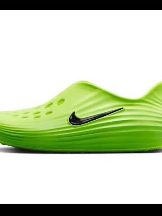 Nike Other - Nike Kids Lime Green Slip-On Water Clog with Black Swoosh